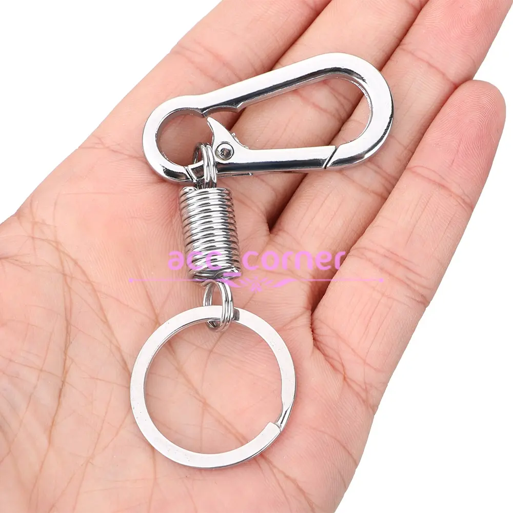 gantungan kunci carabiner per spring keychain