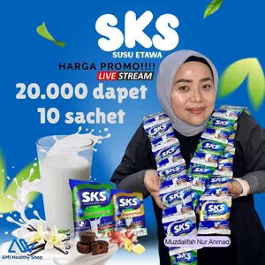 SKS Susu Etawa - Rekomendasi Bunda Muzdalifah - Asli Susu Keluarga Sehat Tinggi Kalsium & Vitamin D - 3 Rasa Favorit: Vanila, Jahe Merah, Gula Aren - 10 Sachet x 23 Gram - Nutrisi Lengkap & Terjangkau