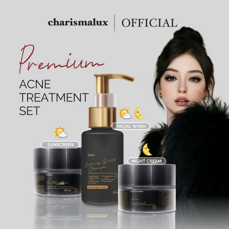 paket ACNE TREATMENT CHARISMALUX skincare wajah premium