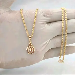 Kalung wanita dewasa Nuri Permata CANTIK MEWAH Titanium model terbaru