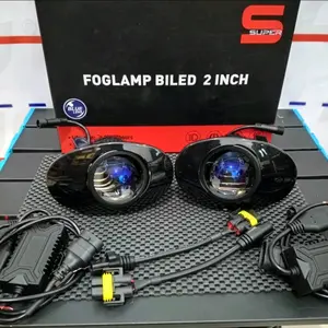 Foglamp Biled 2 inch 3 Warna Devil Eye Bracket Oval 2 Inch Foglamp Brio Jazz Mobilio