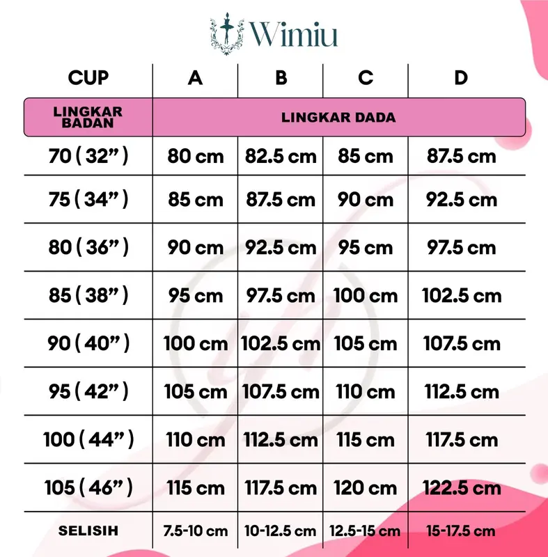 WIMIU PAKET 2 PCS BH Wanita Premium Bra Wanita BEHA Bunga Katun Busa Cewek 100094 Dewasa 6