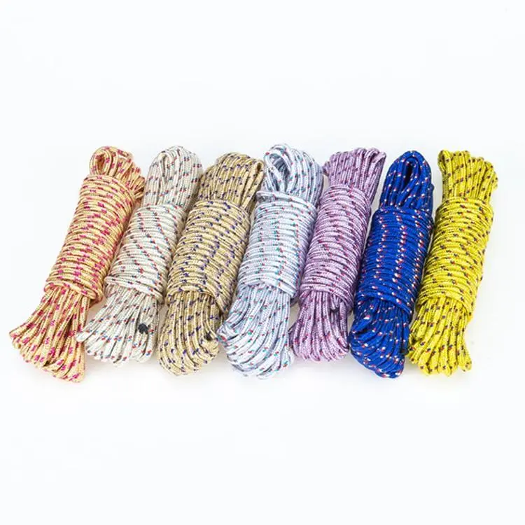 Tali Nylon Serbaguna/ Tali Tambang Kemah Camping (10 Meter)-Warna Acak