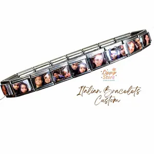 BELI 5 FREE 1 Italian Bracelet Custom Foto Unisex Cowo Cewe TERMURAH TREND Dengan Desain Personalized