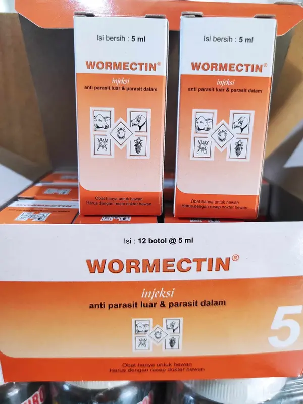 Wormectin 5ml+Spuit Ampuh Atasi Jamur Parasit Obat Scabies Demodex Gudik Kutu Cacing Kucing Sapi Anjing Kambing 4