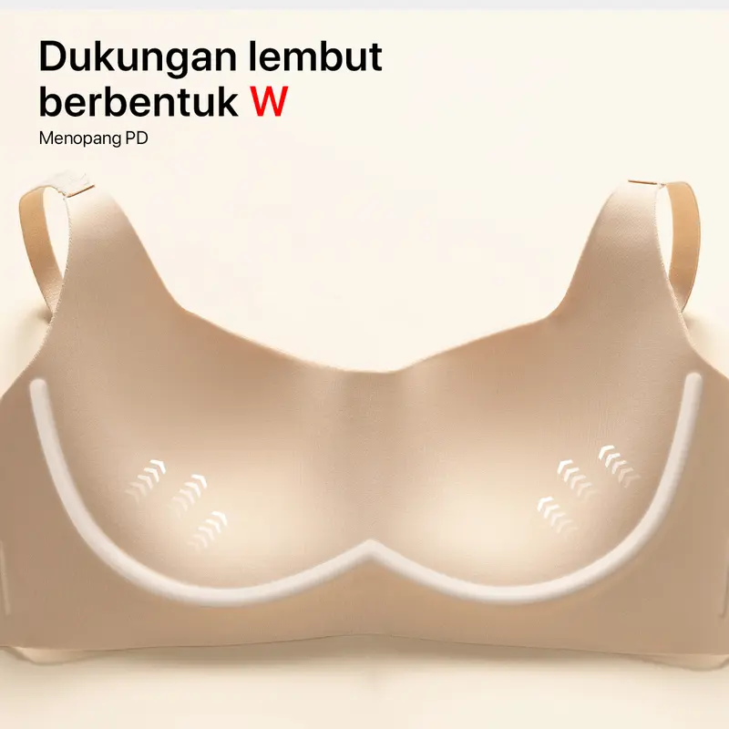 GRENEY-Gbras-(2pcs)Bra Cup Petak Push Up Bra Wanita Bh Comfortable Breathable Sport Tanpa Kawat Busa-89740/89990 4
