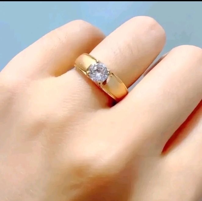 Cincin Koin Logam Matasatu Ori 1991 Lapis Emas Antikarat Antiluntur