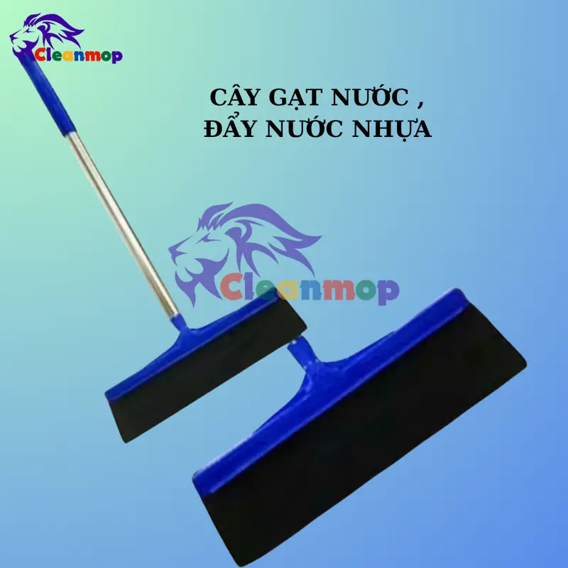 Cây gat nước công nghiệp, Cây đẩy nước, cán inox siêu bền Làm Sạch vat  dung gia dinh chổi  đẩy gạt nước cao su 4