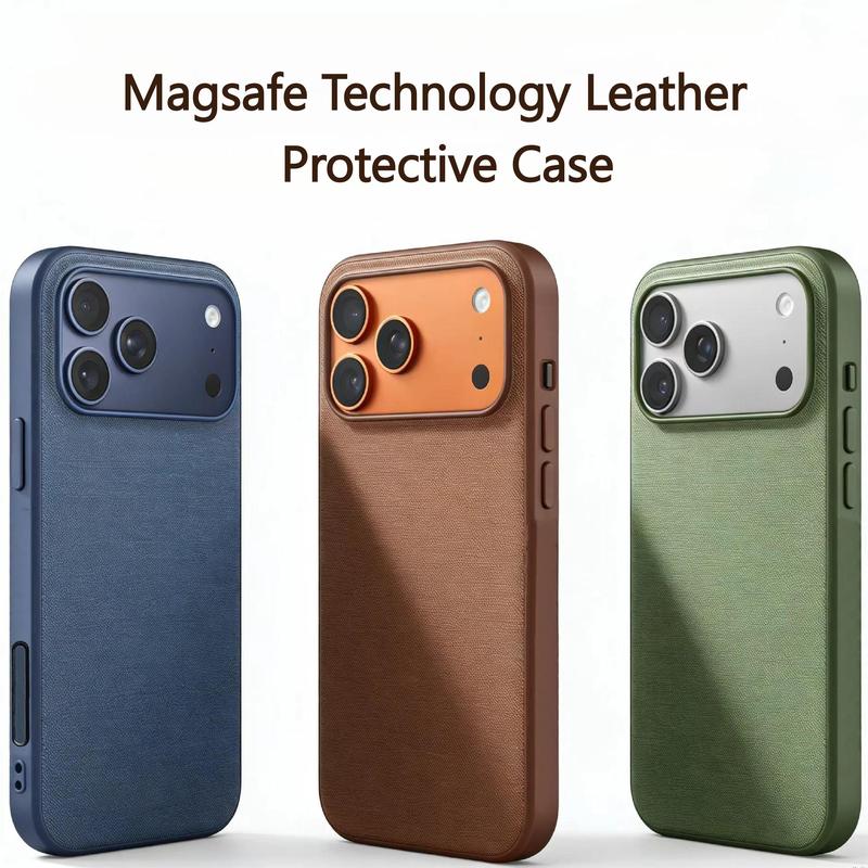 Tương thích với iP18PM, phù hợp với iP 17 Pro Max/16/15/14/13 Pro, có ốp điện thoại từ tính bằng vải công nghệ cao, được thiết kế đặc biệt cho iP 17 Air, chống rơi và chống bám vân tay, được làm từ vật liệu cao cấp, hỗ trợ MagSafe.