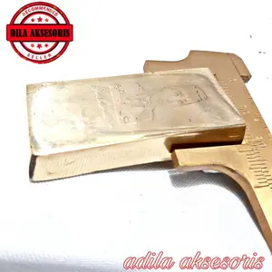 EMAS BATANGAN IR SUEKARNO GOLD 24K 1818UKURAN SEPEREMPAT DARI KUNINGAN