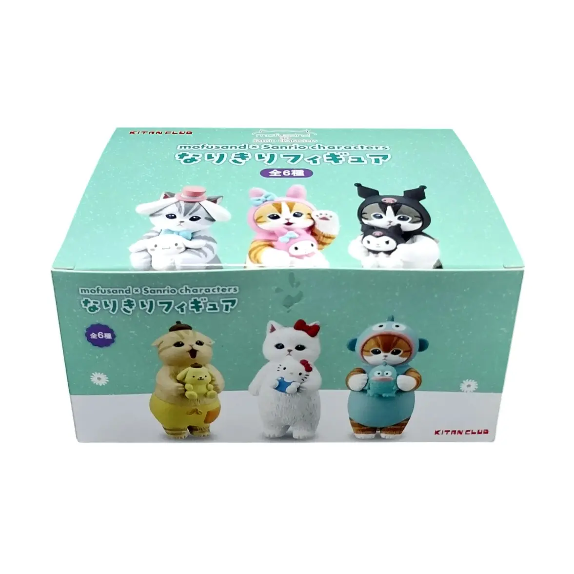 Mofusand x Sanrio characters Mini Figurines (6pcs) - Complete Set