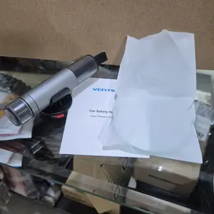 Vention 2in 1 Car Safety Tool Palu Pemecah Kaca Mobil Sharp Hammer Window Breaking Pemotong Seat Belt - KRU