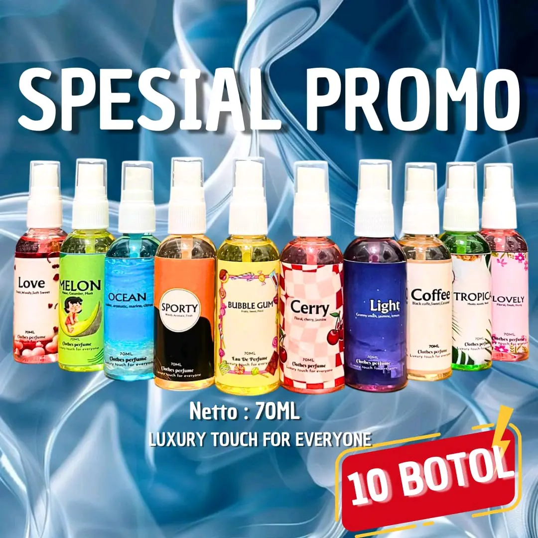 [NEW] SPESIAL PROMO 10 BOTOL PARFUM JUMBO 70ML