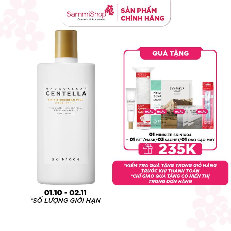 Skin1004 Kem chống nắng (Sunscreen) Madagascar Centella Air-Fit SunCream Plus 50ml Chăm Sóc Da