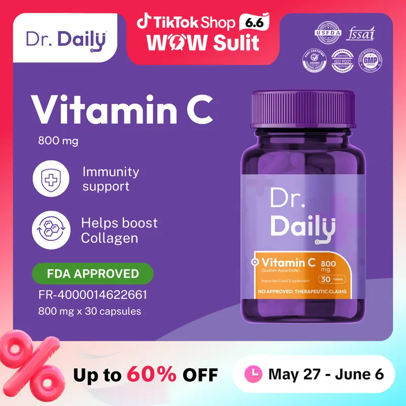 Dr. Daily Glutathione + Collagen with Vitamin C | Sodium Ascorbate, Marine  Collagen | Skin Elasticity, Lightening, Anti-Aging - TikTok Shop Philippines