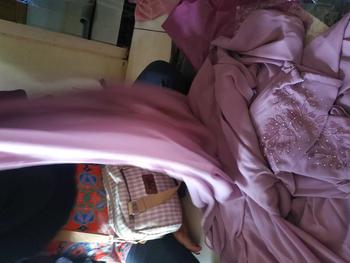 Product Review of GAMIS KARINA SET ROMPI BAHAN CERUTY LD 110 PB 138 BB 45-75KG BEST SELLER    ld 120 muat bb 55-85kg from m**s 1