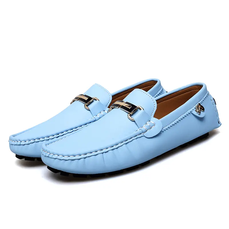 Leisure Men Loafer Fashion Men Genuine Leather Slip-on Walking Shoes Handmade Man Casual Shoes Luxury Driving Shoes