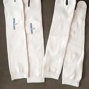 Kaos Kaki Jempol Muslimah Wanita Dewasa Warna Krem Polos Panjang dan Pendek Bahan Nilon Lembut Allsize 37-43