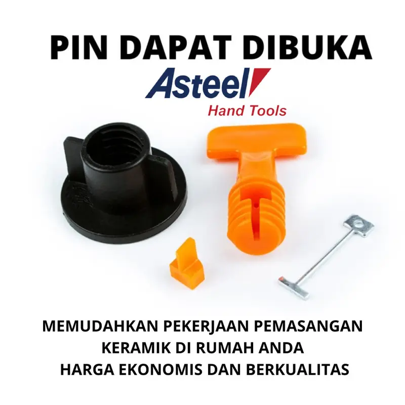 ASTEEL Alat pasang perata keramik granit lantai dinding lengkap tile leveling spacer nut nat pin 1mm prata kramik granite ekonomi bisa di pakai berulang 1