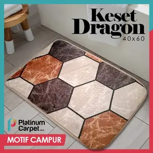 Keset Kaki Busa Anti Slip Dekorasi Modern Minimalis Size 40x60