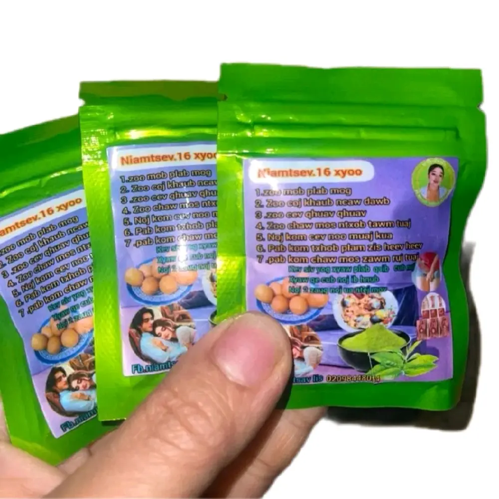2 gói Trà bột hấp trứng 1 gói chia làm 6 lần (tshuaj 16 yxoo)