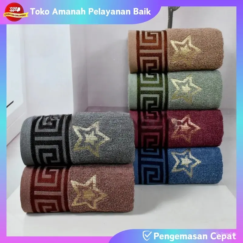 Handuk Mandi Ukuran 70x140cm Tebal Menyerap Air Lembut Bahan 100% katun Premium