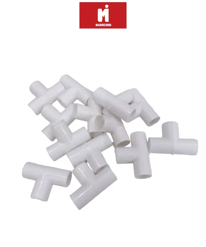 Keni L atau Keni T Pipa Merah/Putih Susu Aquarium 5/8'' Per 5 pcs 8