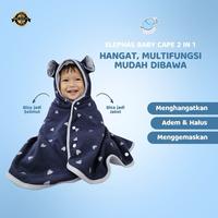 Gambar Elephas Baby Cape 2 In 1 - Jacket Bayi & Anak Multifungsi Selimut Hoodie Premium Lembut Tidak Panas - CAPE-BLACK LEOPARD dari elephas.id Kab. Bandung 1 Tokopedia