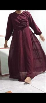 Product Review of QOME - DRESS BAHAN CERUTI / DRESS NAOMI / DRESS KONDANGAN /DRESS PESTA / DRESS FORMAL Mewah from ✨** 1