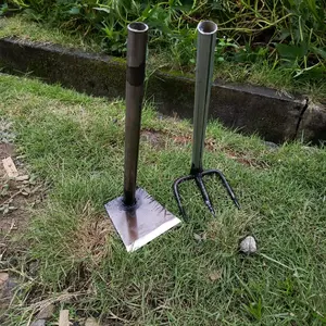 satu set isi 2pcs garuk dan cangkul mini panjang 30cm/alat untuk membersihkan gulama dan rumput liar