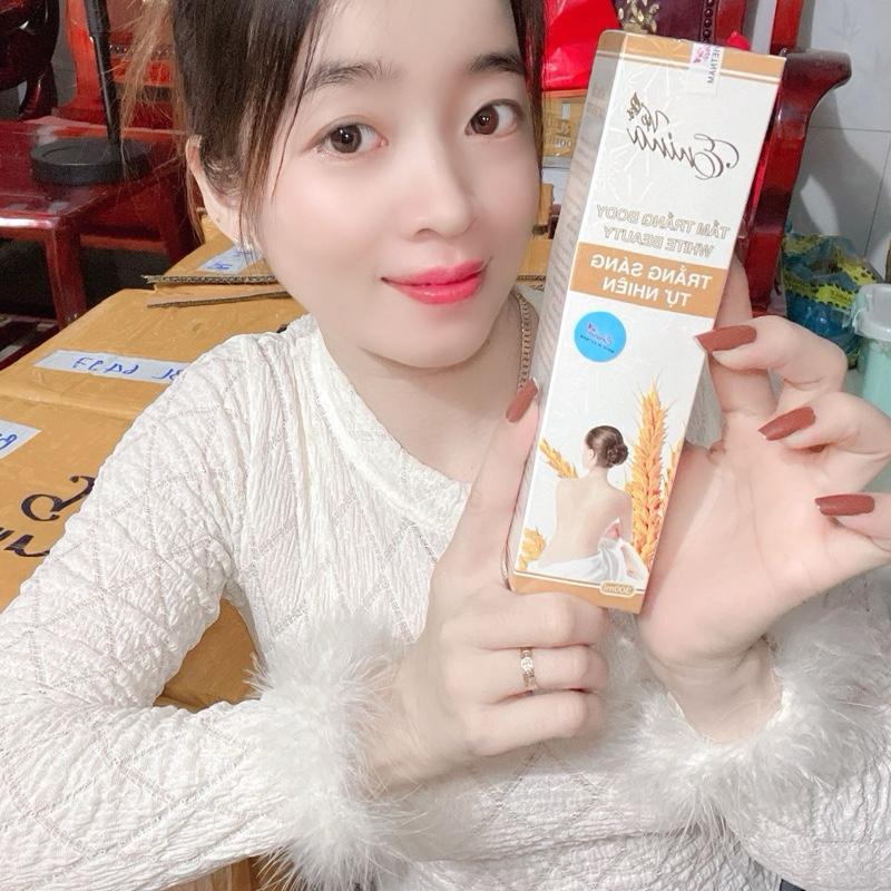 1 Chai Tắm Trắng kèm 50g kem Dưỡng Da Body ( sạch , mềm da ,sangy da )