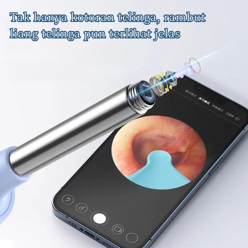 2025 KAKIMI Newest Alat Pembersih Telinga KorekKuping Kamera LED smart Visual Ear Stick WIFI waterproof Kotoran Removal Dilengkapi dengan empat tusuk telinga Cleaning korek kuping kamera alat pembersih telinga 2025 KAKIMI Newest Alat Pembersih Telinga KorekKuping Kamera LED smart Visual Ear Stick WIFI waterproof Kotoran Removal Dilengkapi dengan empat tusuk telinga Cleaning korek kuping kamera alat pembersih telinga