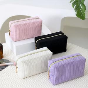 Estuche de lápices de pana de gran capacidad, bolsa organizadora portátil para artículos de aseo y viaje, caja sencilla para papelería, neceser multifuncional #TOP PICKS