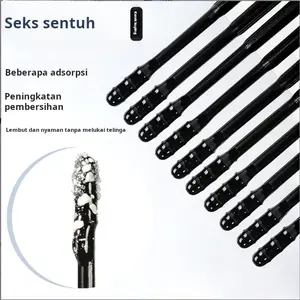 Alat pembersih telinga berperekat, stik pembersih telinga sekali pakai, stik penghilang kotoran telinga dengan daya rekat.