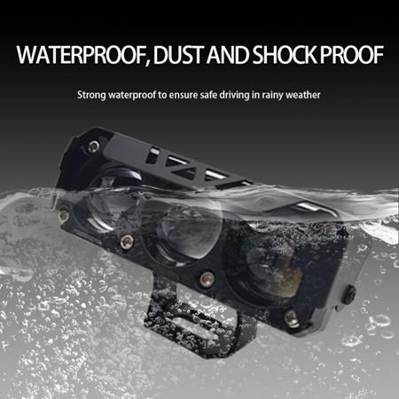 Lampu Tembak LED 3/4 Mata Transformer Original 3 Kipas Pendingin Full Aluminium Anti Air Super Terang