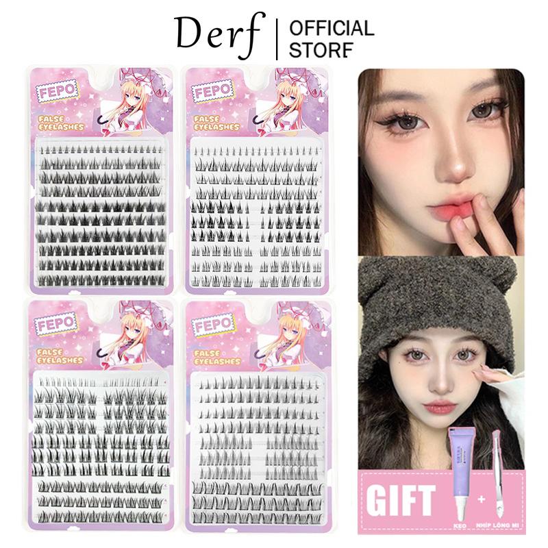 (COD) Lông Mi Giả, Hỗn Hợp 10 Hàng, lông mi giả lúa mì, Trông Tự Nhiên, Thích Hợp Cho Người Mới Bắt Đầu, mi giả 11mm, eyelashes, Women, Trang Điểm, Có keo