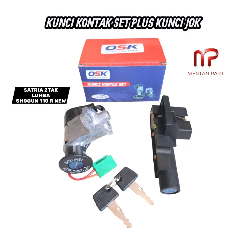 KUNCI KONTAK SET PLUS KUNCI JOK SATRIA 2TAK LUMBA 5 6 SPEED - SHOGUN NEW