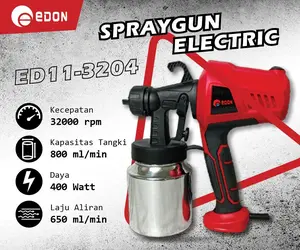 Semprotan Cat Listrik Tanpa Kompresor ED11-3204 SPRAYGUN ELEKTRIK