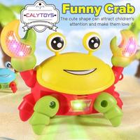 Gambar (ADA BATERAI 3AA) Mainan edukatif anak hewan kepiting elektrik cute crab walking musik lampu warna warni SNI - ADA BATERAI dari CALYTOYS Kota Administrasi Jakarta Pusat 5 Tokopedia