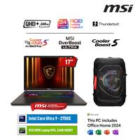 Gambar MSI VECTOR 17HX AI ULTRA 9 275HX RTX5090 32GB 1TB 17.0QHD+ 240HZ W11 OHS Laptop Gaming - 32GB dari MSI Official Store Kota Administrasi Jakarta Pusat 2 Tokopedia