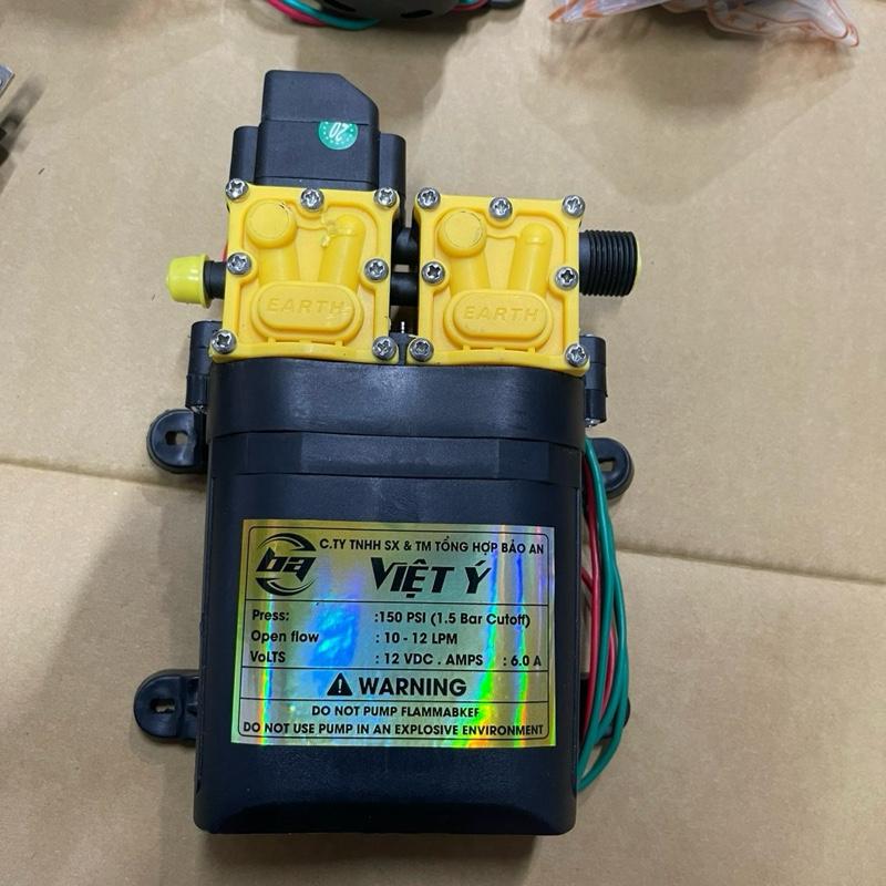 MÁY BƠM ĐÔI 12V ÁP LỰC CAO - Thay thế cho bình xịt điện bình phun thuốc trừ sâu máy phun sương bơm nước