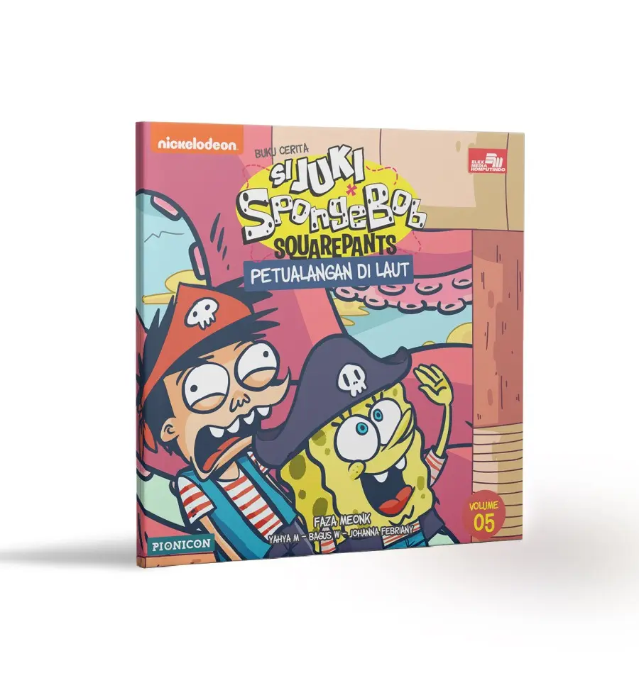 Buku Cerita Si Juki X Spongebob Squarepants: Petualangan di Laut