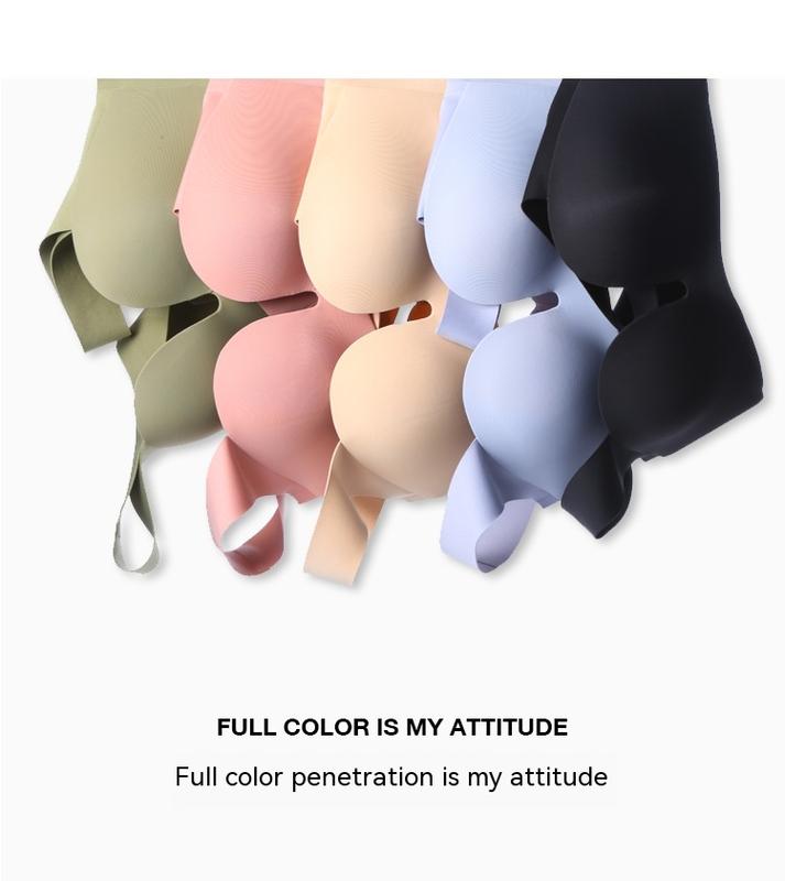 Product Introduction of Internet Celebrity Designer Hot Seamless Underwear Breast Holding Adjustable Bra Set Wireless Small Chest Push up and Anti-Sagging Sexy Bra Female Summer 13