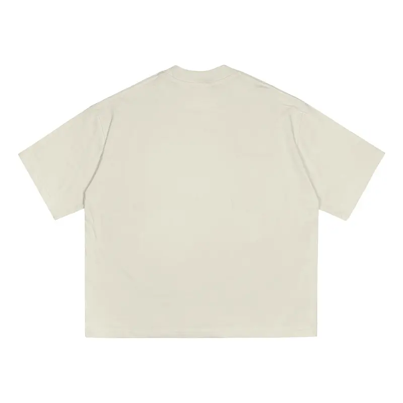 WUSH CLUB BOXY POCKET FIT TEE BAJU KAOS DISTRO SAKU PRIA WANITA POLOS OVERSIZE COTTON COMBAD 24S BEIGE 1