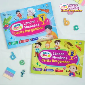 [Isi 2 Buku] Little Star Lancar Membaca Cerita Bergambar / Buku Aktivitas Anak