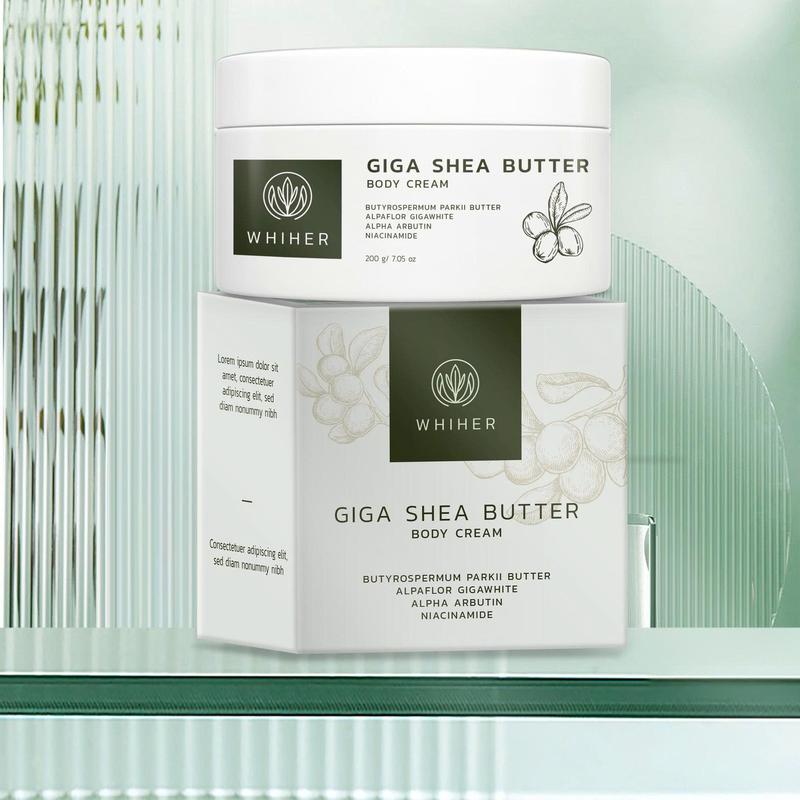  D02_ WHIHER GIGA SHEA BUTTER BODY CREAM 200G KEM DƯỠNG SÁNG DA BƠ ĐẬU 200G  