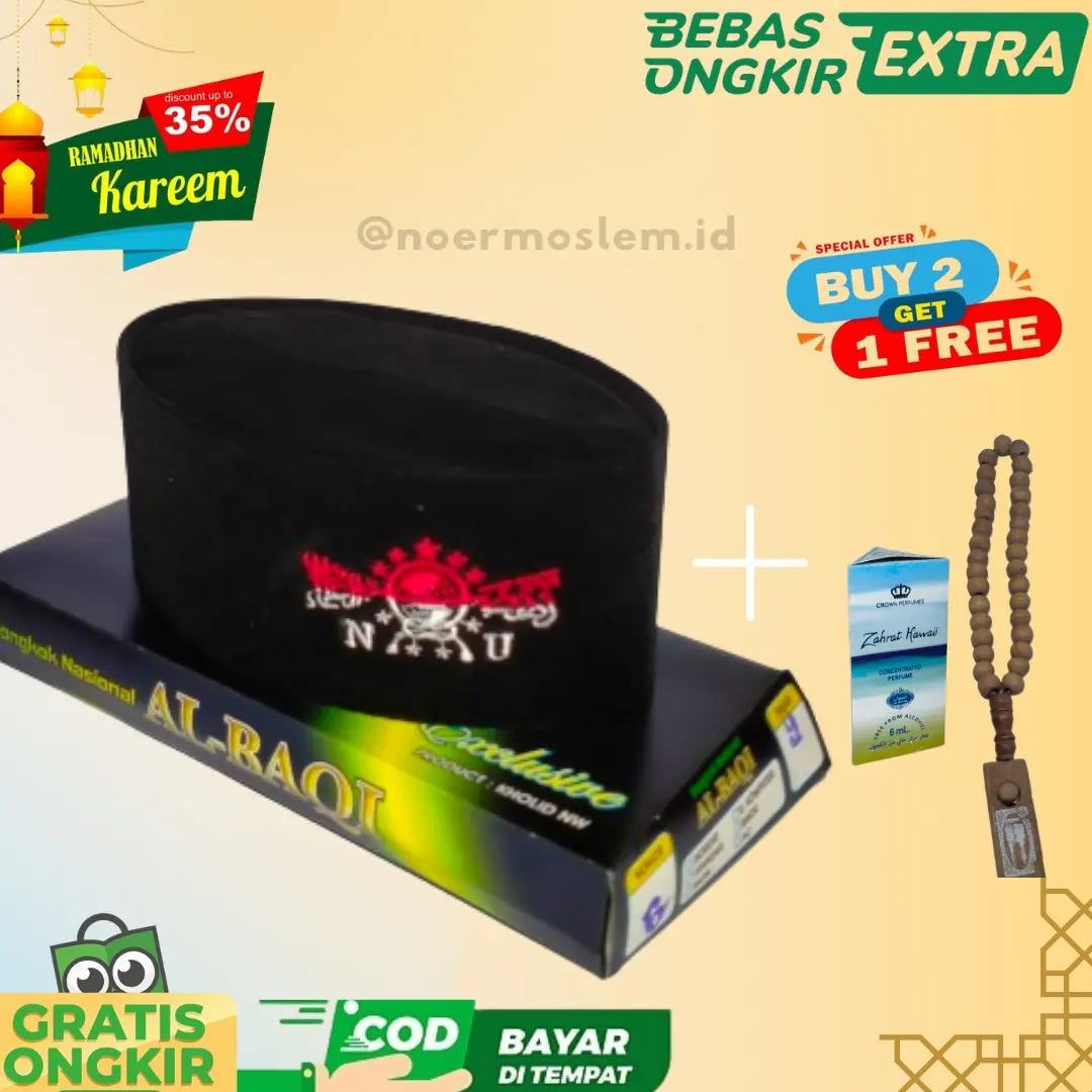 TERMURAH!! / 100% ORIGINAL / SONGKOK /PECI / KOPIAH/ AL-BAQI / NU MERAH PUTIH / NON AC / PREMIUM