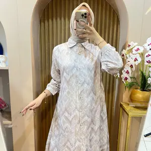 Pallaine EXCLUSIF PREMIUM PO 2025D Gamis Series Printing Terbaru Full Kancing Busui Friendly Motif Mewah Adem Elegan Syar'i Bahan Premium Lembut GamisPrintingPremium GamisMuslimah GamisTerbaru