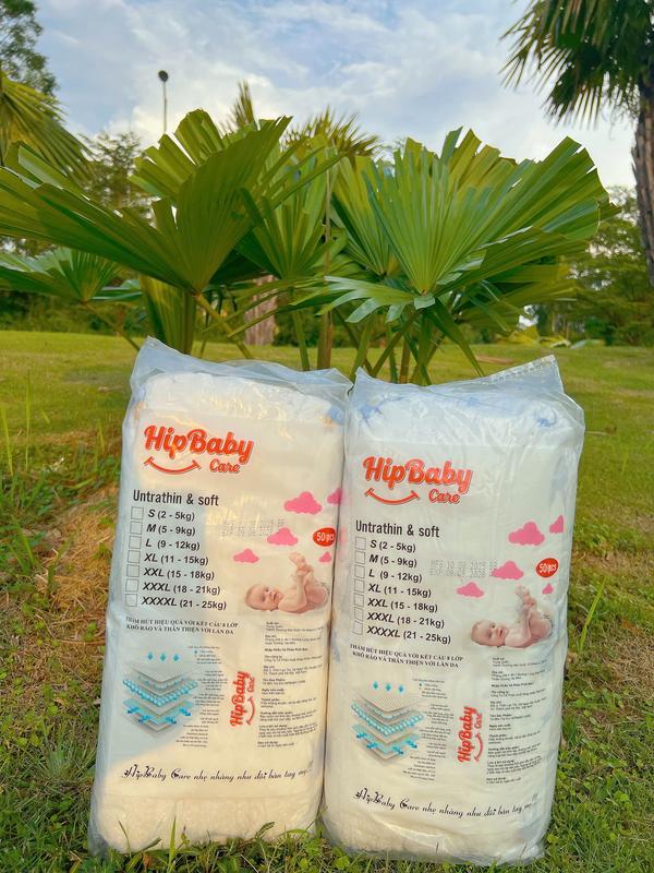 100 bỉm quần Hipbaby Care Hàng loại 1 – M/L/XL/2XL/3XL – Thấm hút siêu nhanh, chống hăm vượt trội