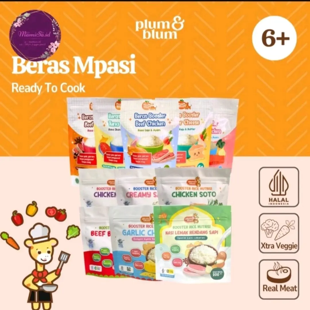 Plumandblum Beras Mpasi BB Booster 6 Bulan Butter Rice -